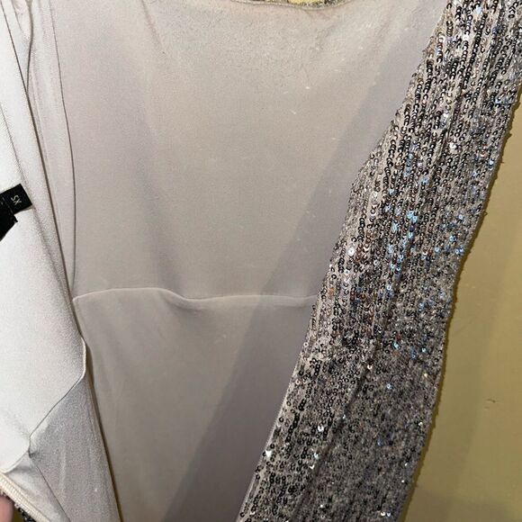 Nookie Lovers Nothings Sequin Gown in Silver Size XS - Picture 11 of 11